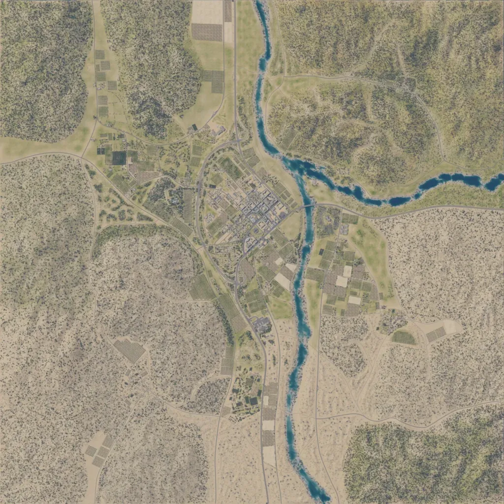 Overview map of Al Hadra