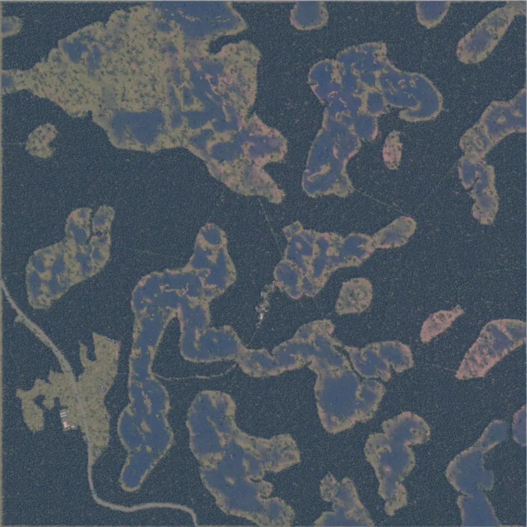 Overview map of Berzan