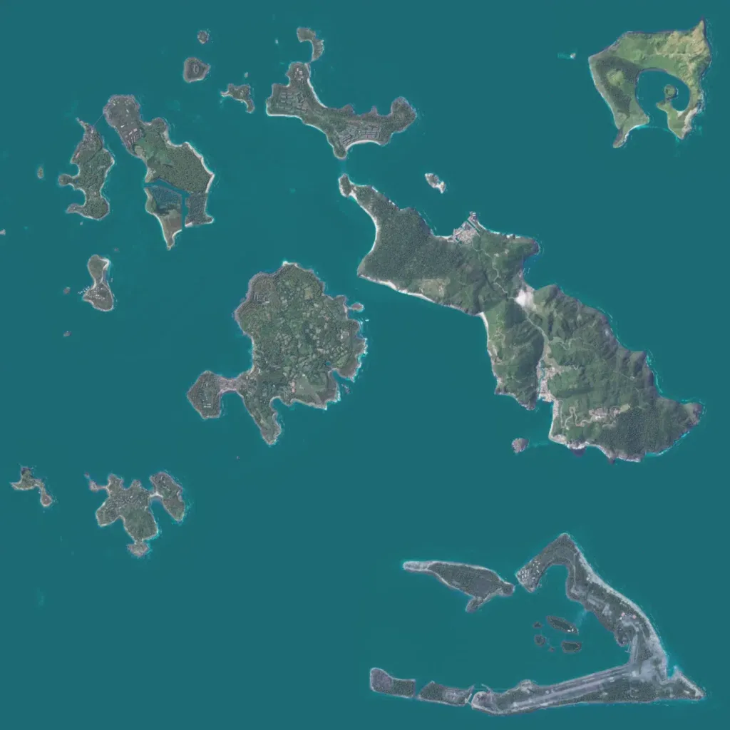 Overview map of Coalition Islands