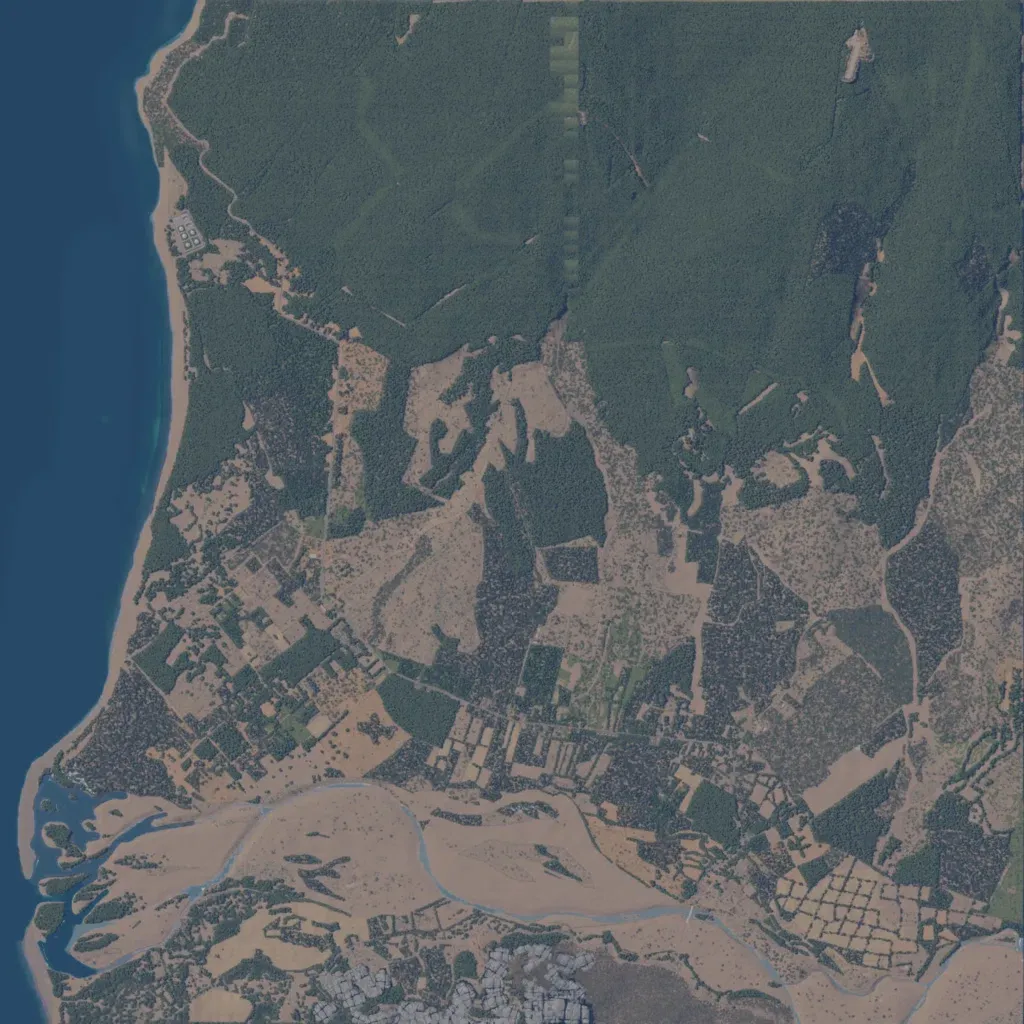 Overview map of East Timor