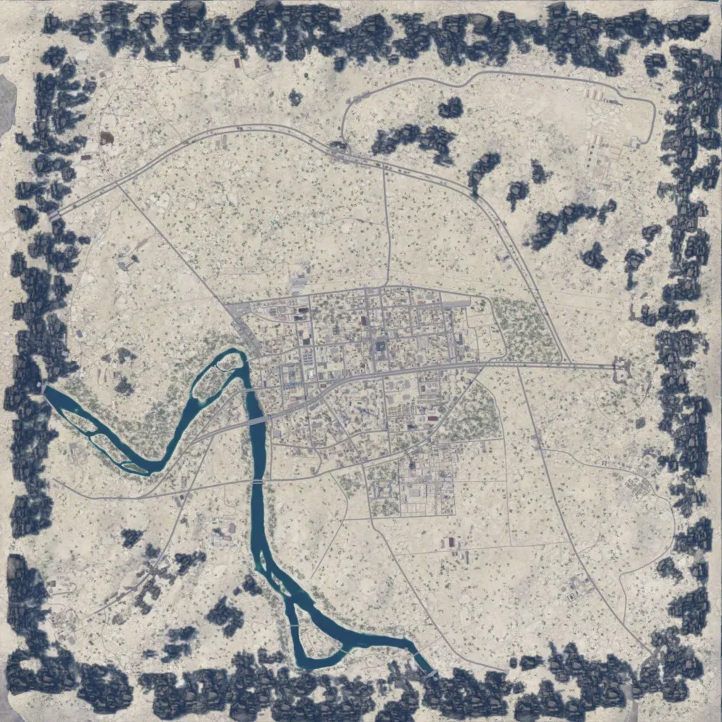 Overview map of Fallujah