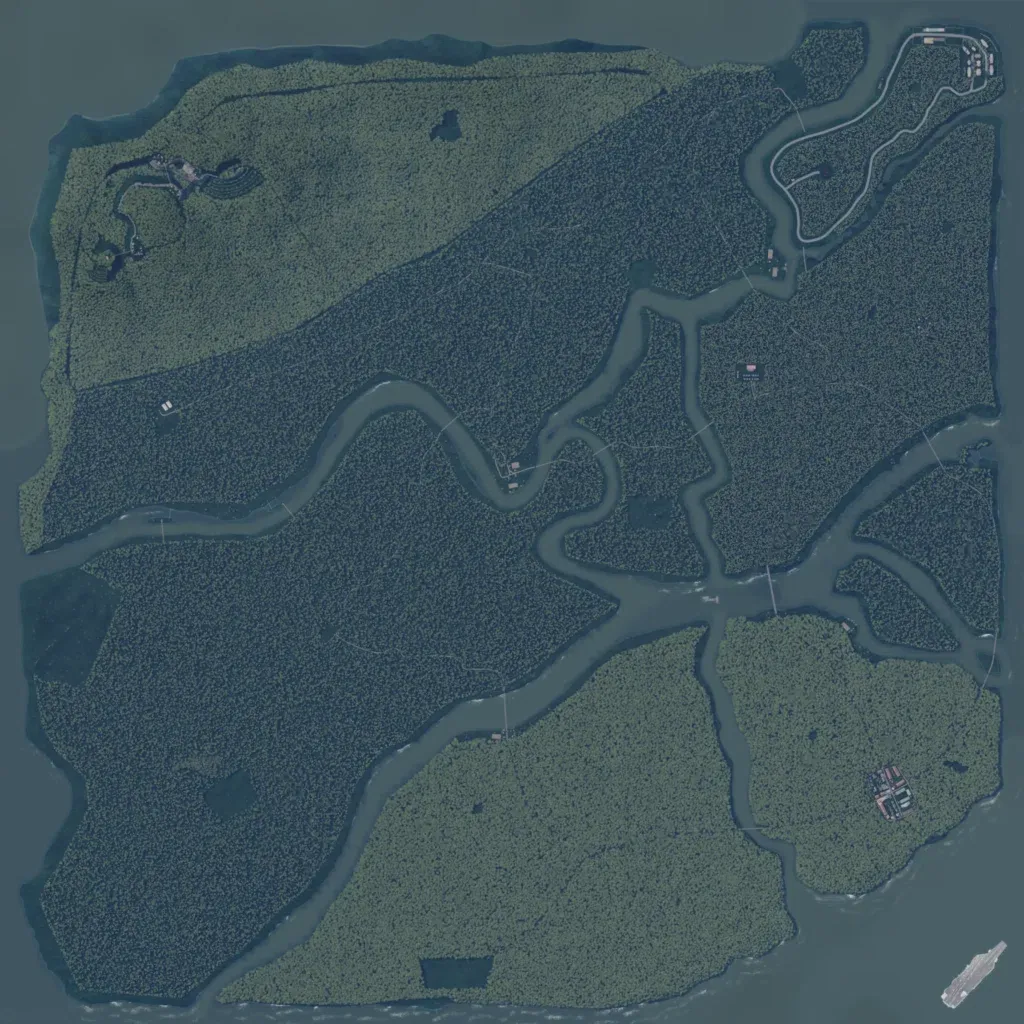 Overview map of Gulf of Tonkin