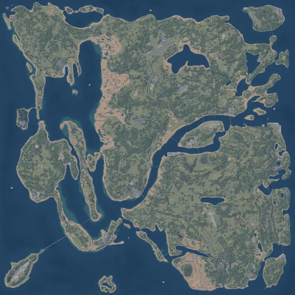 Overview map of Gulfcoast Islands