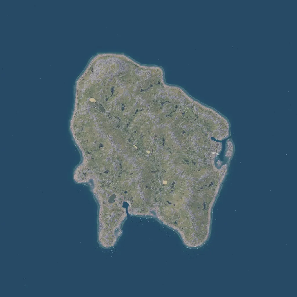 Overview map of Île de Fay