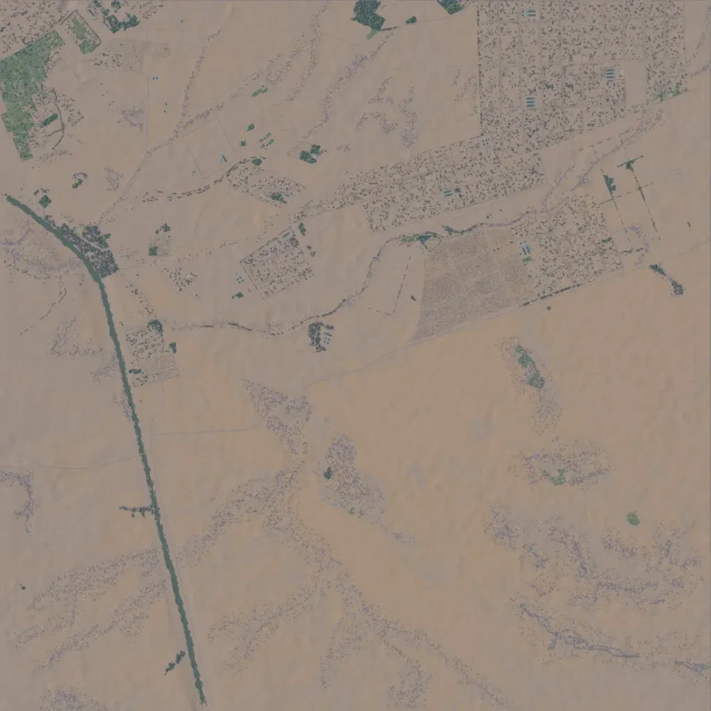 Overview map of Karaba