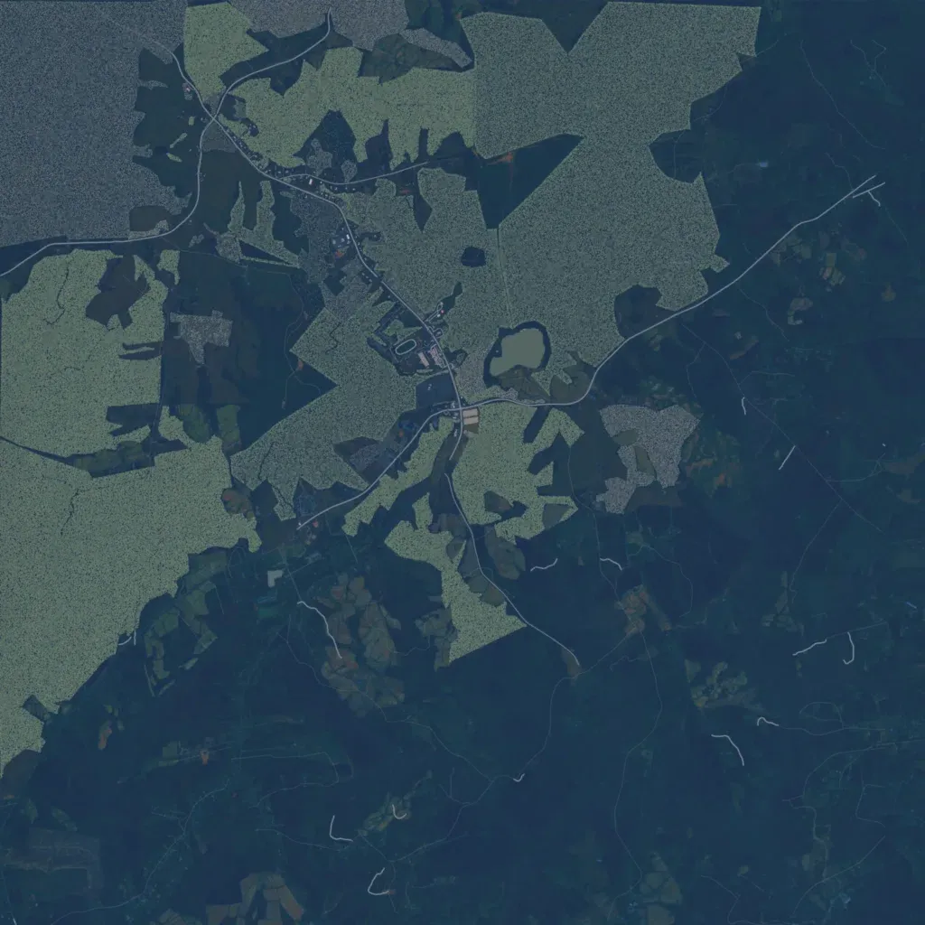 Overview map of Kentuck VA