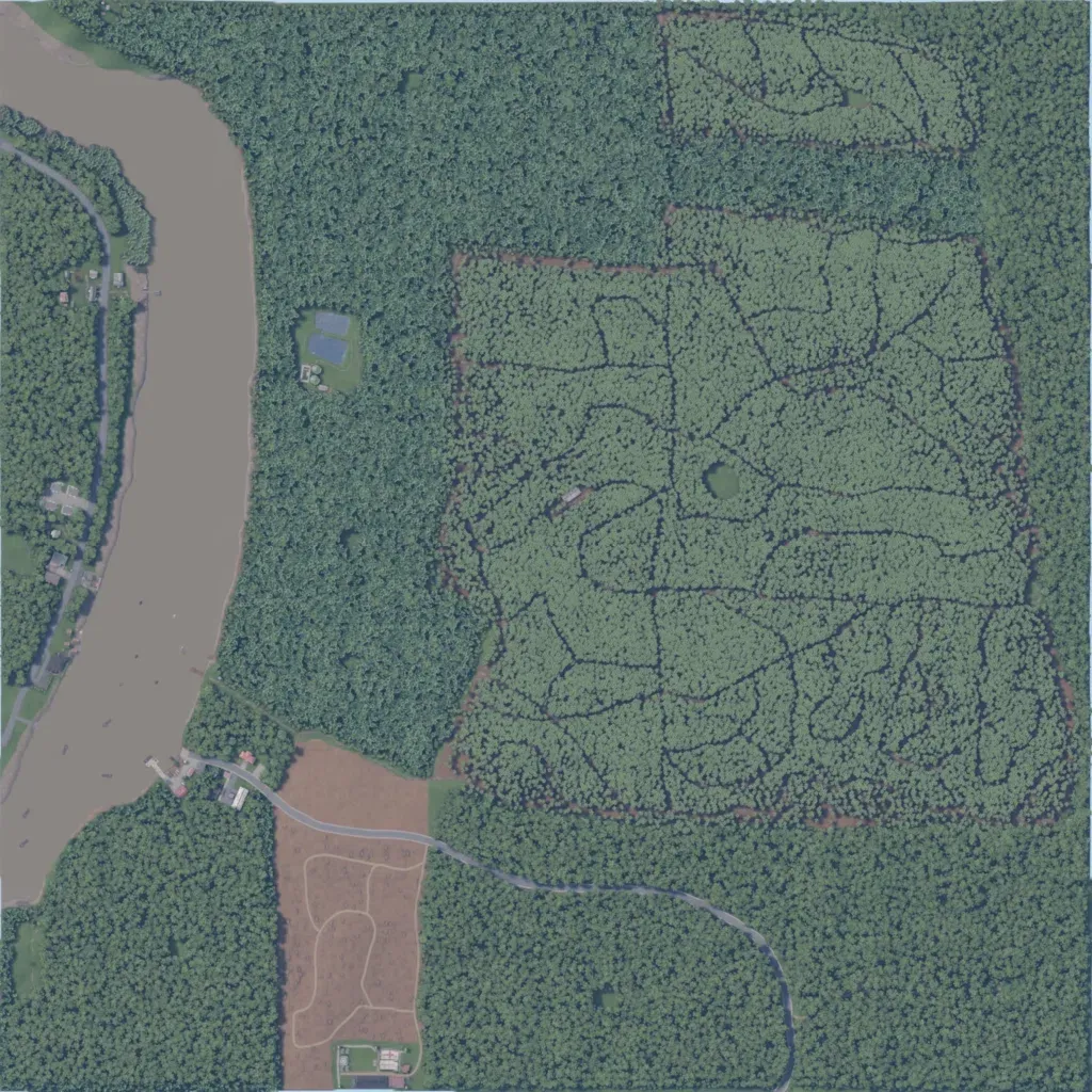 Overview map of Kinabatangan Plantation