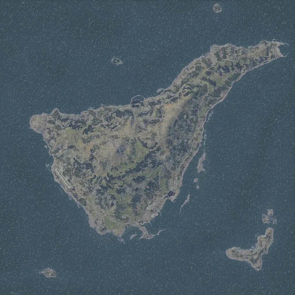 Overview map of Kolguyev