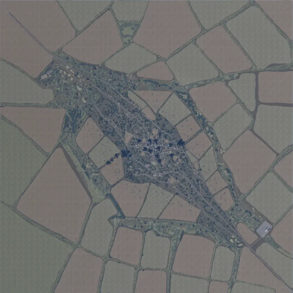 Overview map of Kupiansk