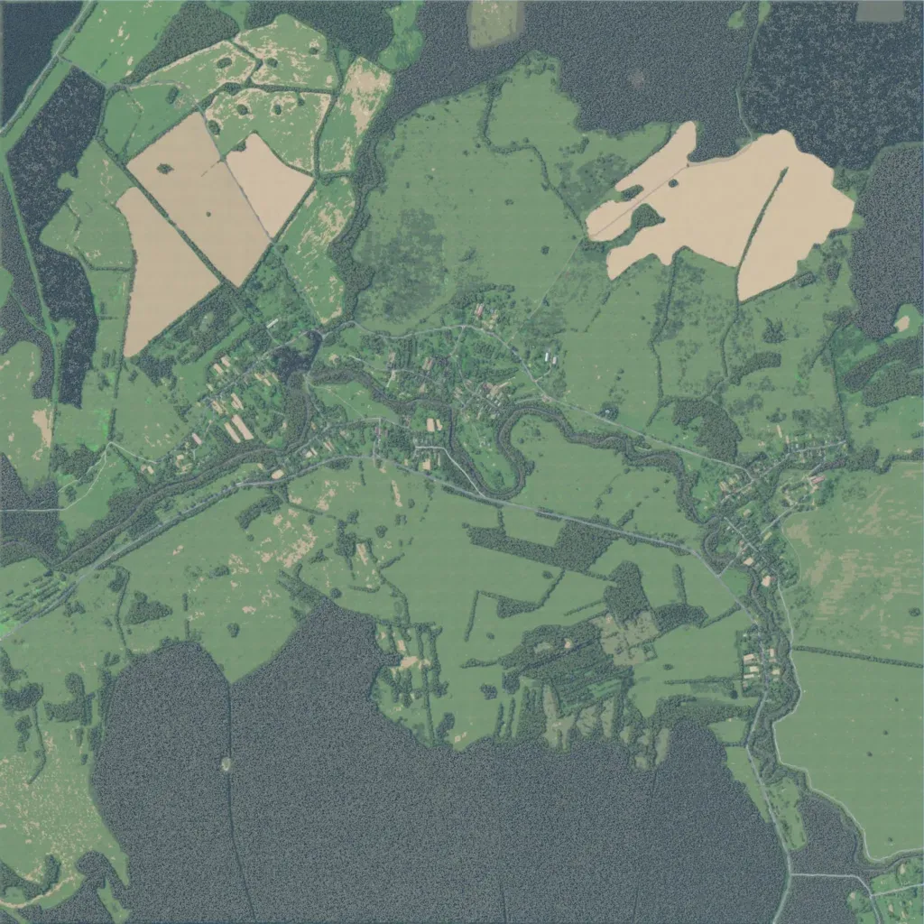 Overview map of Minsks voblasts rural