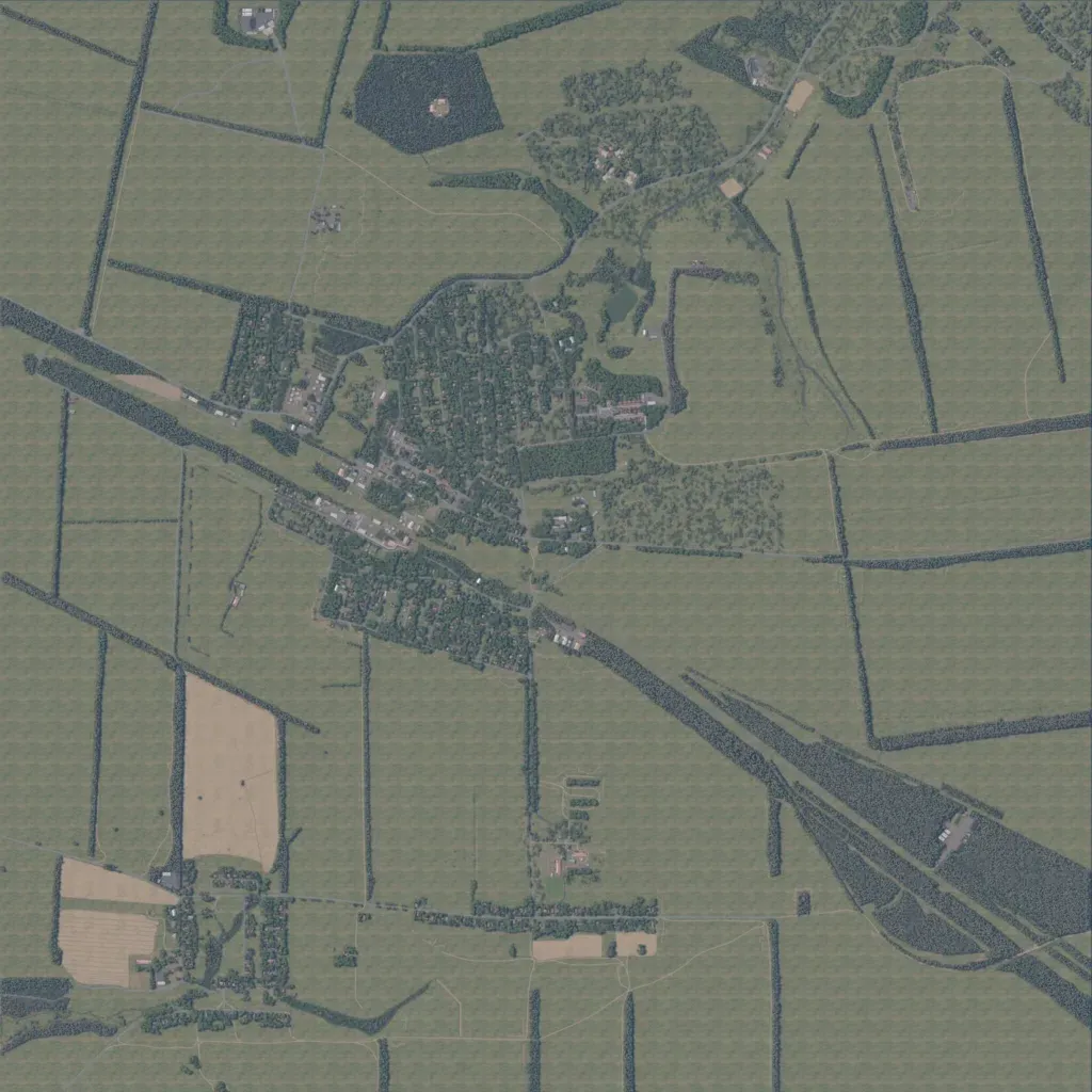 Overview map of New Radynsk