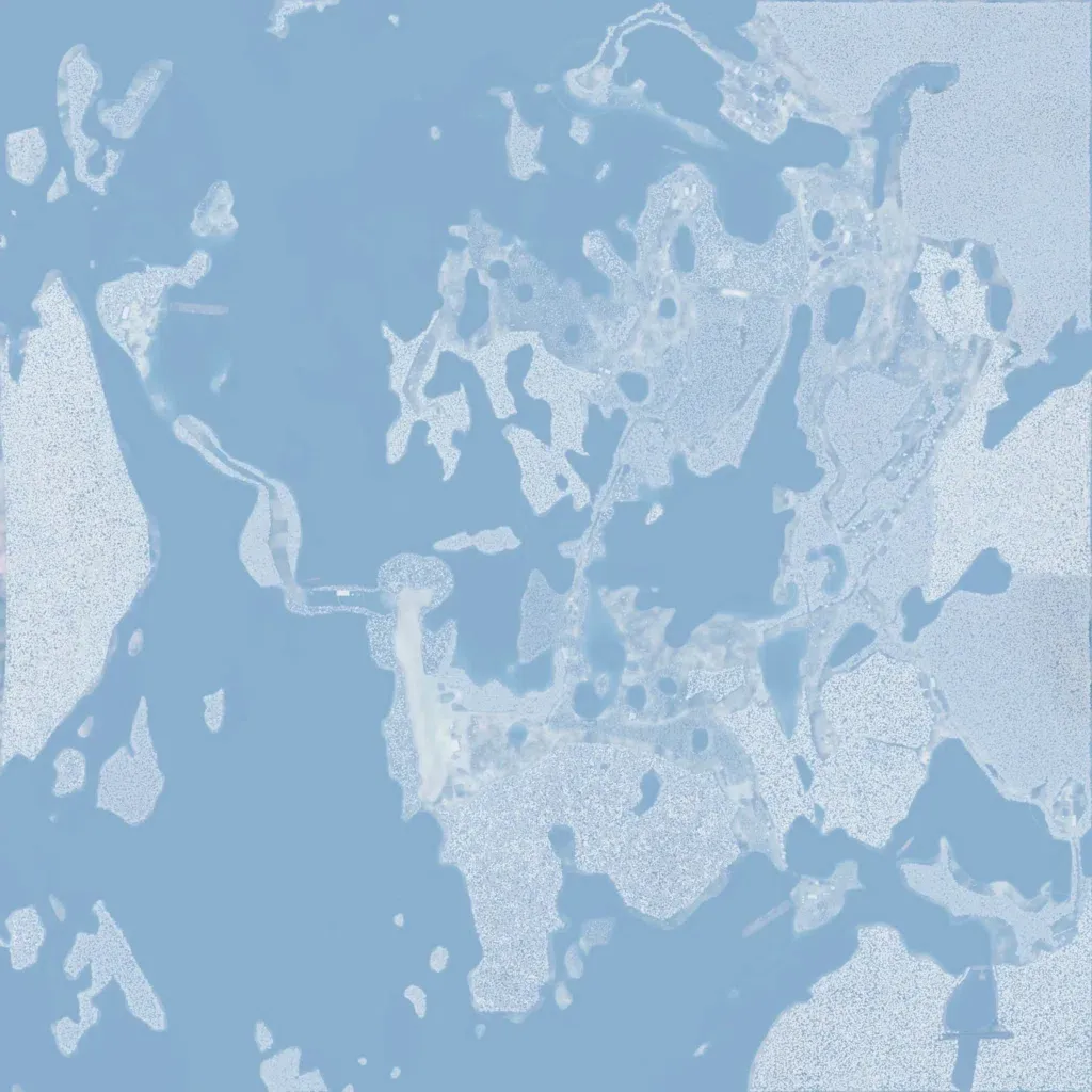 Overview map of Norway Winter