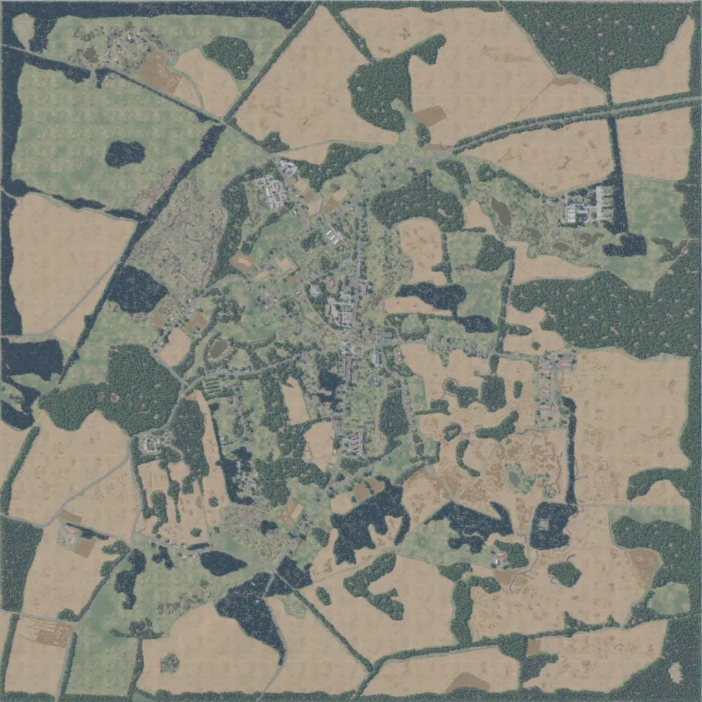 Overview map of Novyinovka - Russia