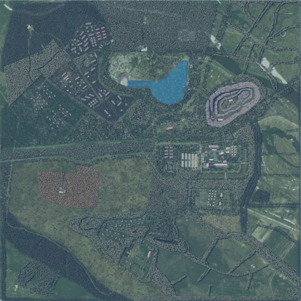 Overview map of Prypiat