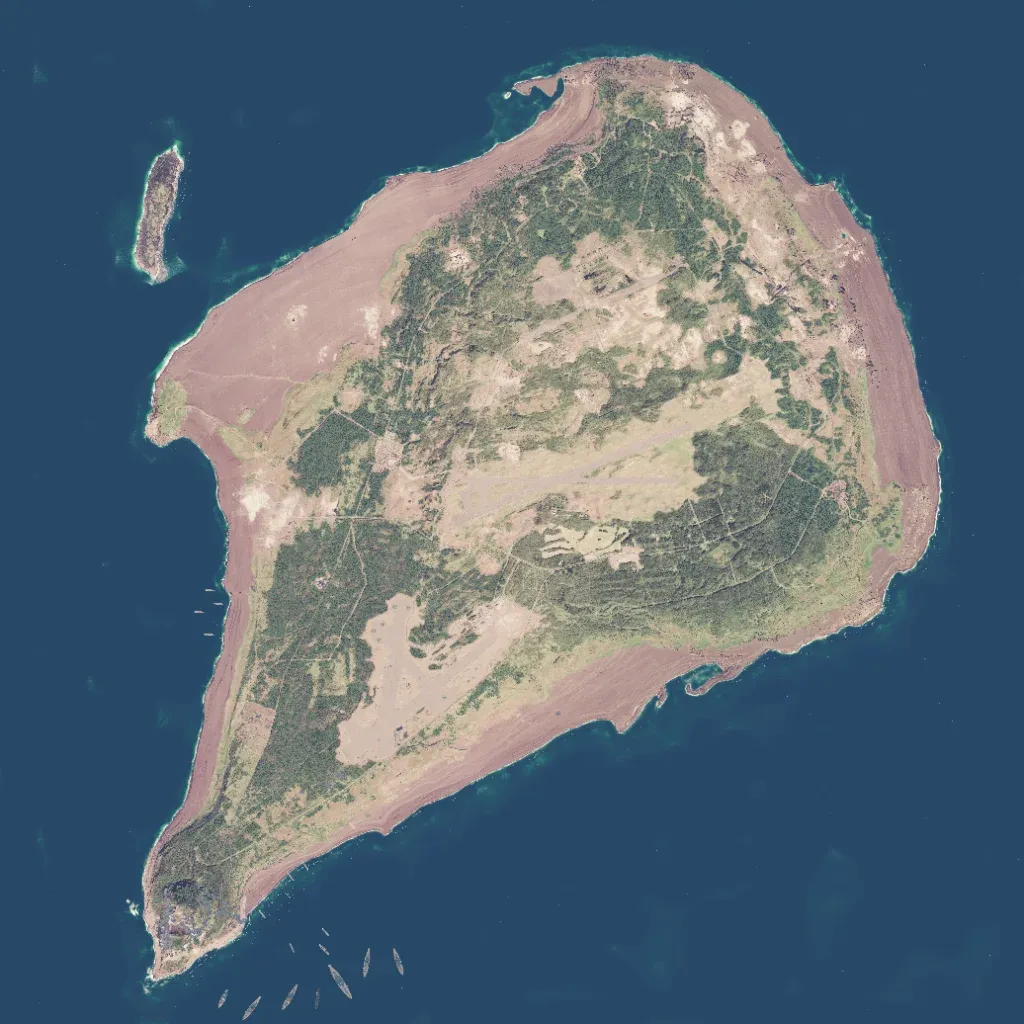Overview map of Iwo Jima