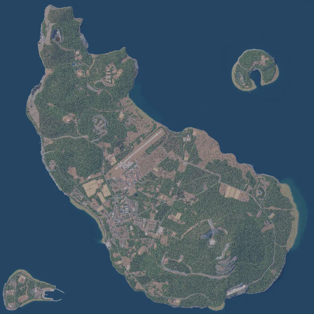 Overview map of Sint Eustine