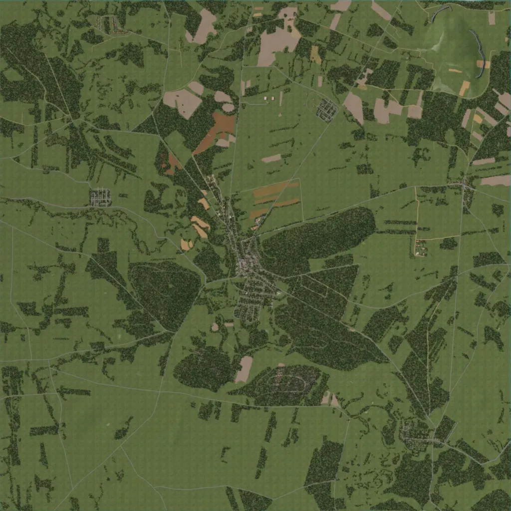 Overview map of Sochocin