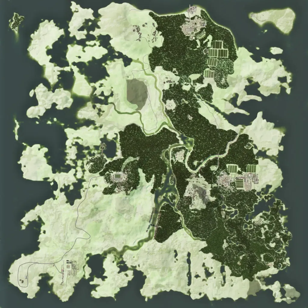 Overview map of South Vietnam Island