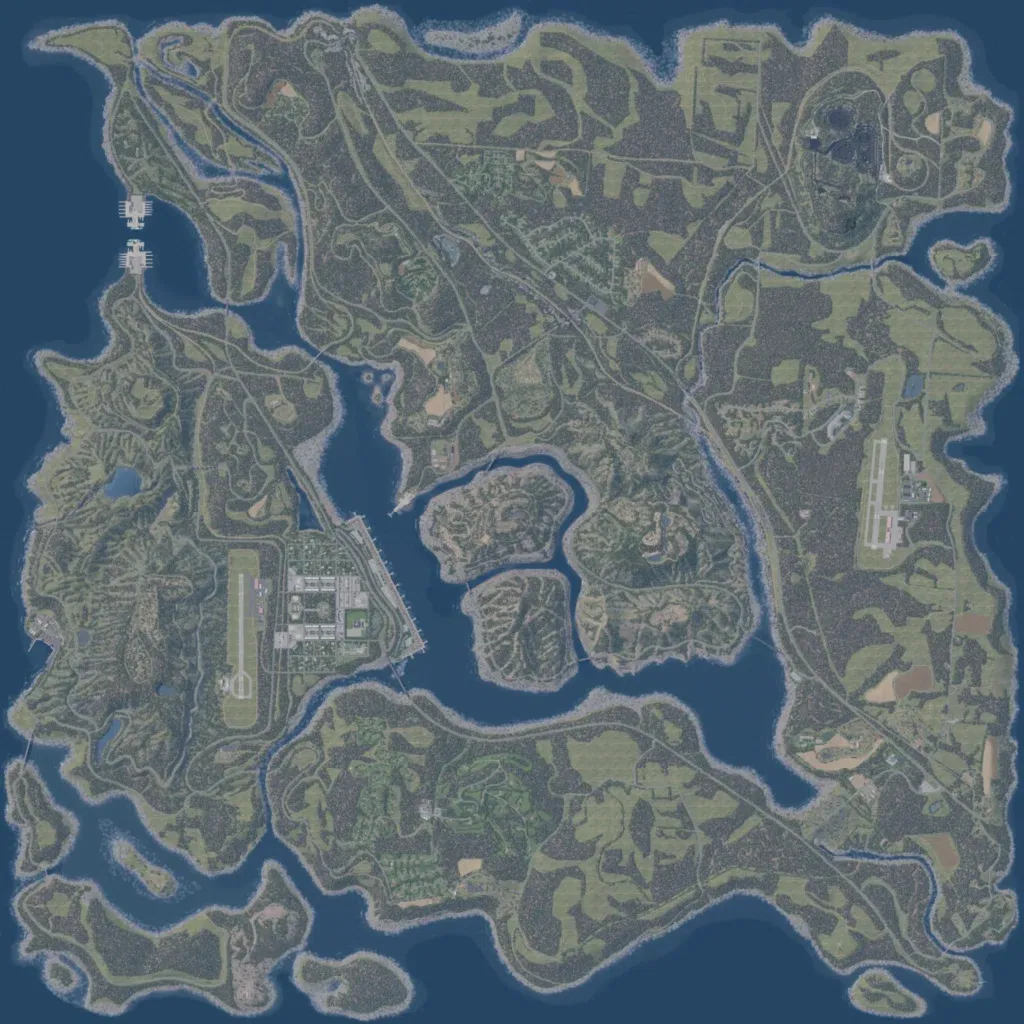 Overview map of The Apertu Islands