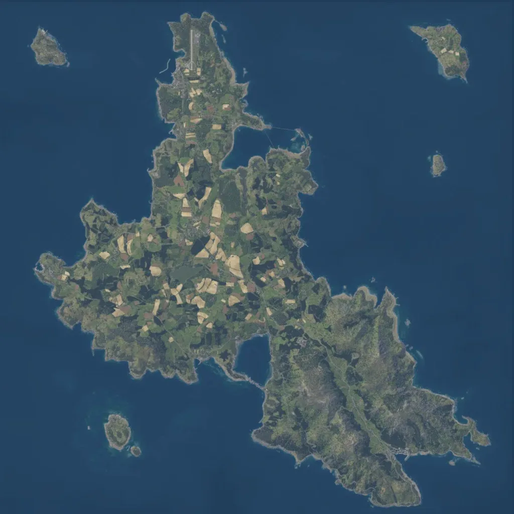 Overview map of The New Everon