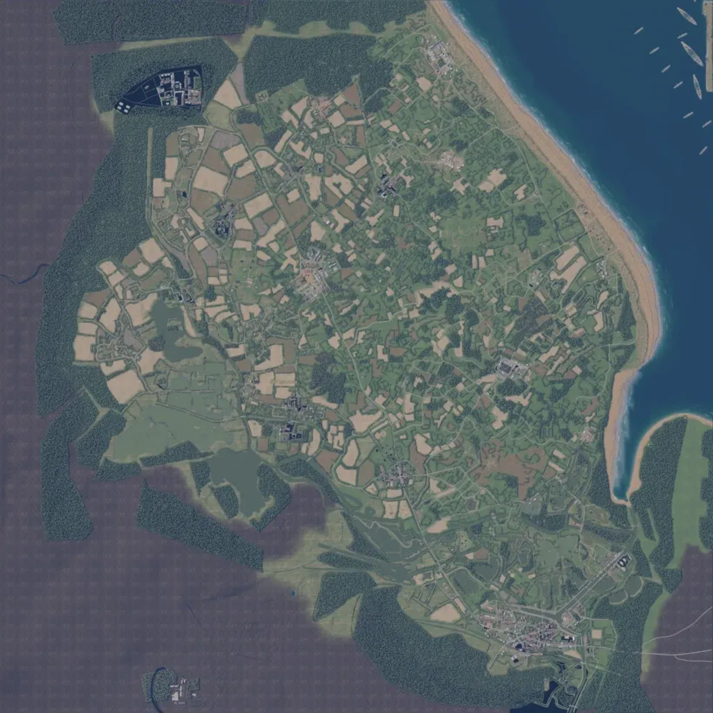 Overview map of Utah Beach