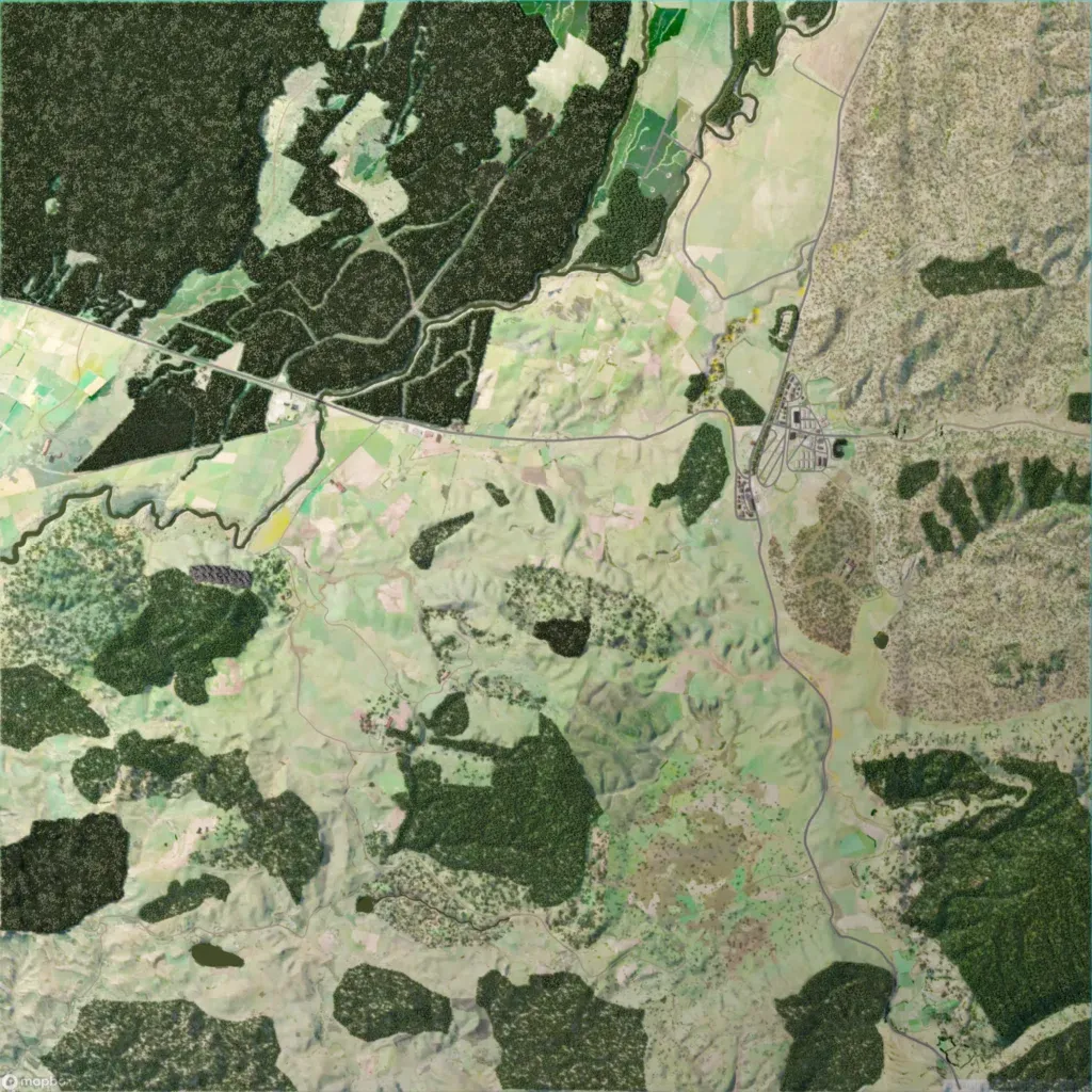 Overview map of Waiouru