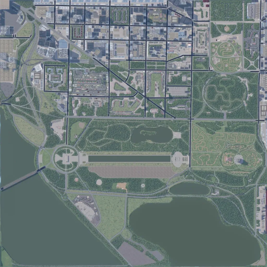 Overview map of Washington DC by karebear