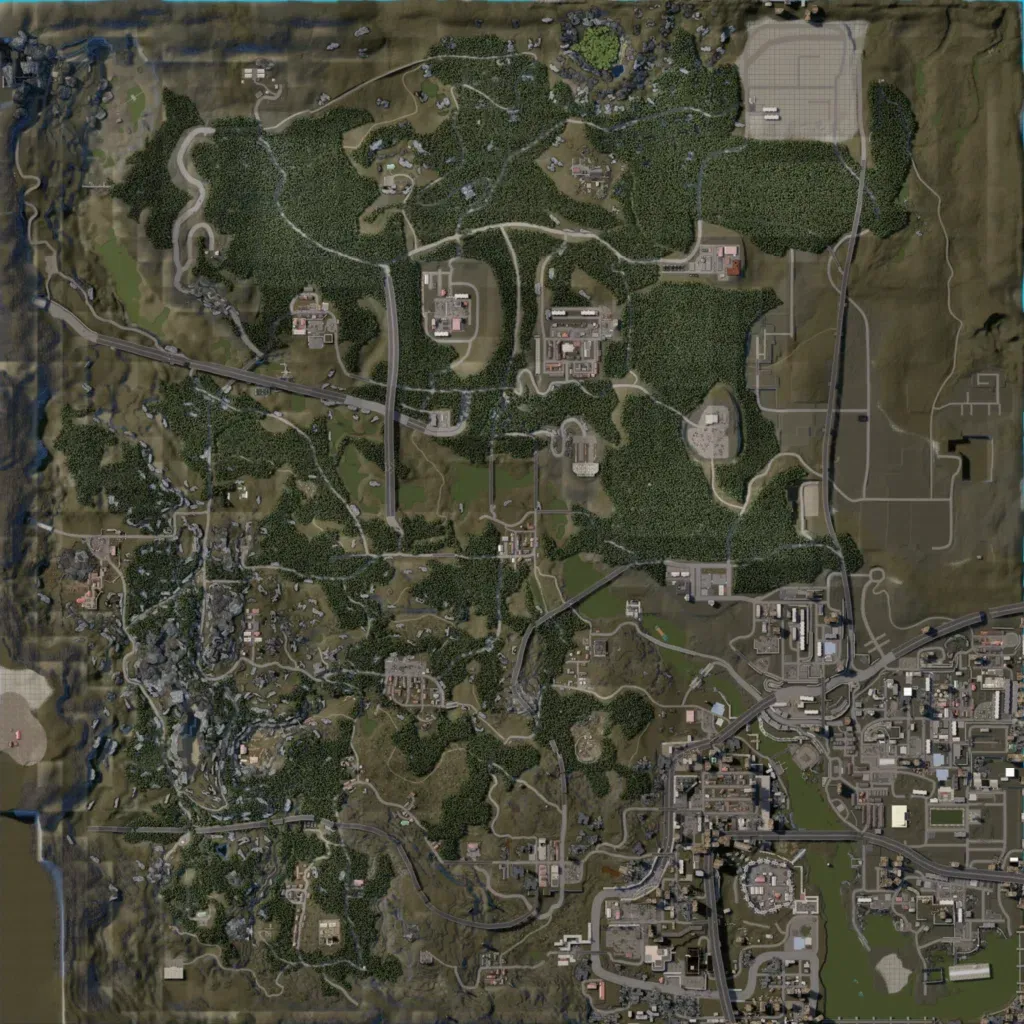 Overview map of Washington Ruins of DC