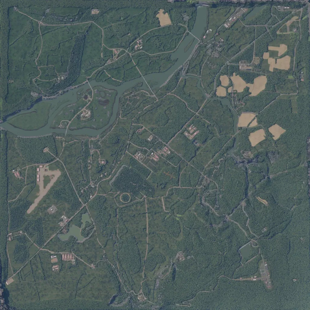 Overview map of West Zagoria Korean War Fork
