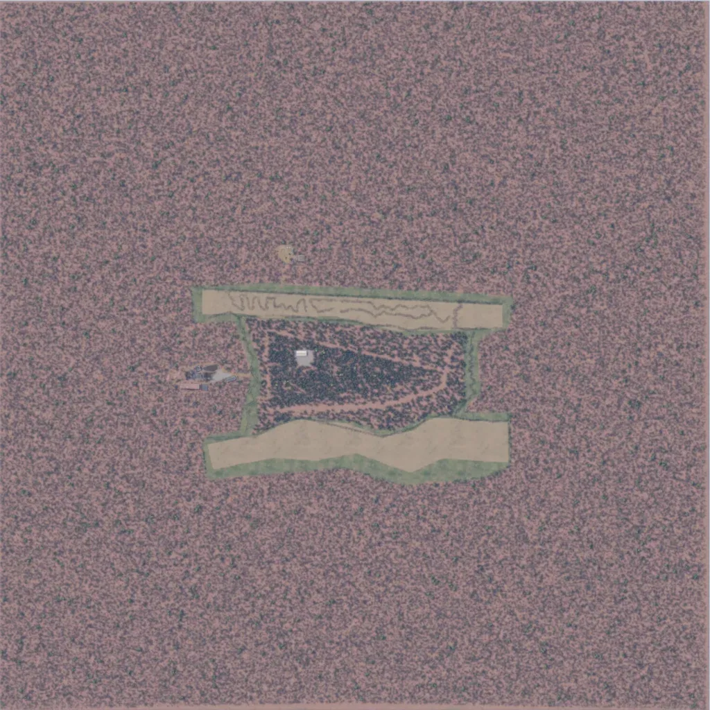 Overview map of Zolovaz Trench Warfare